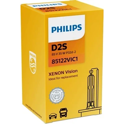 Bilde av Xenonpære PHILIPS Xenon Vision D2S P32d 2, passer mange bilmodeller, 000223265, 07 11 9 904 790, 07.92008 1805, 088 2009, 09117208, 1669