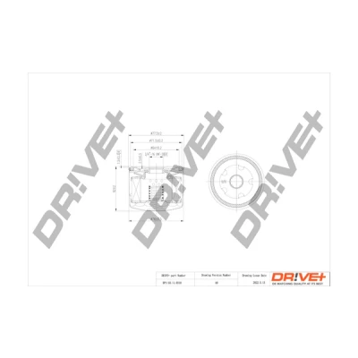 Bilde av Dr!ve+ DP1110.11.0310 Oljefilter Påskruingsfilter FORD: C Max 2, Grand Max, Focus Mk4 Turnier
