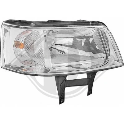 Bilde av DIEDERICHS 2272080 Frontlykter høyre H4 med motor for høydejustering hovedlys VOLKSWAGEN: Transporter 5, Multivan 5 (7HM, Bus