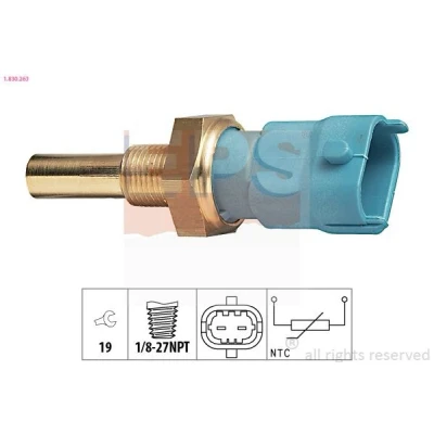 Bilde av EPS 1.830.263 Kjølevæsketemperatursensor Made in Italy OE Equivalent