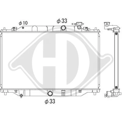 Bilde av DIEDERICHS DCM2283 Radiator 728 425 27 Climate