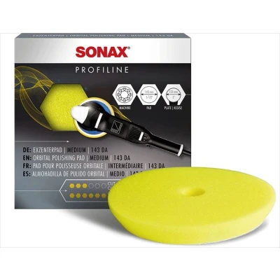 Bilde av Poleringspute Sonax yellow 143 Dual Action FinishPad, Universal
