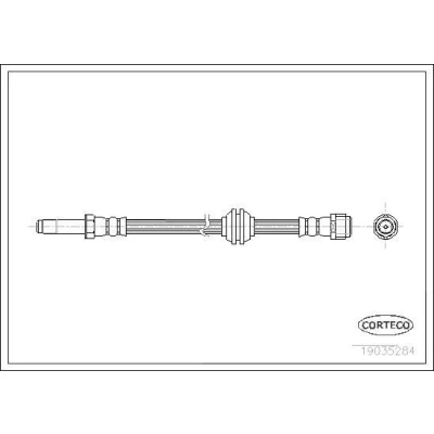 Bilde av CORTECO 19035284 Bremseslange framaksel 545 M10X1 MERCEDES BENZ: Vito Mixto, Minibuss, Viano