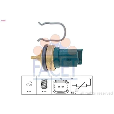 Bilde av FACET 7.3328 Sensor, kjølemiddeltemperatur Made in Italy OE Equivalent PEUGEOT: 308 I Hatchback