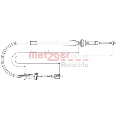 Bilde av METZGER 10.1011 Gasskabel COFLE