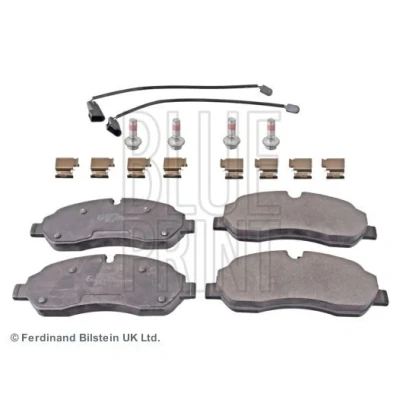 Bilde av BLUE PRINT ADF124211 Bremseklosser framaksel inkl. slitasjevarselkontakt med antihyle blikk, bremsecaliperskruer, festemateriell