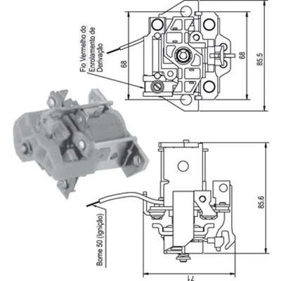Bilde av Magnetbryter, starter MAGNETI MARELLI 940113050336