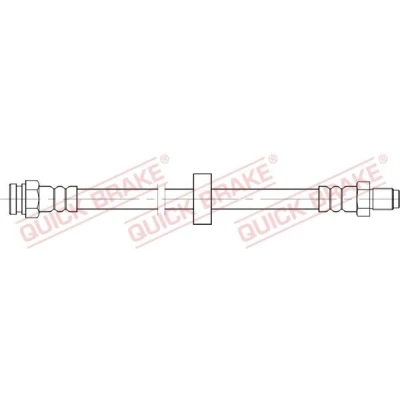Bilde av QUICK BRAKE 32.125 Bremseslange 368 M10x1 FIAT: Ducato II Van, Flatvogn lastebil/Chassis, CITROËN: Jumper I Minibuss
