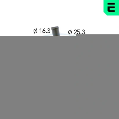 Bilde av ERA 350449A Termostat 87 25,3 med tetning plast kapsling VOLKSWAGEN: Passat B6 Variant, Tiguan I, Sedan, SKODA: Octavia 2 Combi