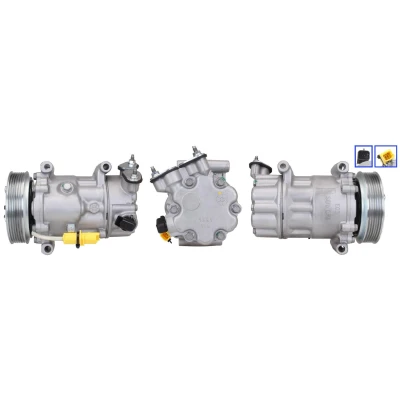 Bilde av DRI 700510370 Kompressor PAG 46 R 134a med tetning CITROËN: C3 Picasso, DS3 Hatchback, C4 I PEUGEOT: 208 2008 Stasjonsvogn
