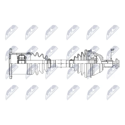 Bilde av Drivaksel, Framaksel venstre, audi,seat,skoda,vw, 3Q0407271AC, 3Q0407271AM, 3Q0407761MX