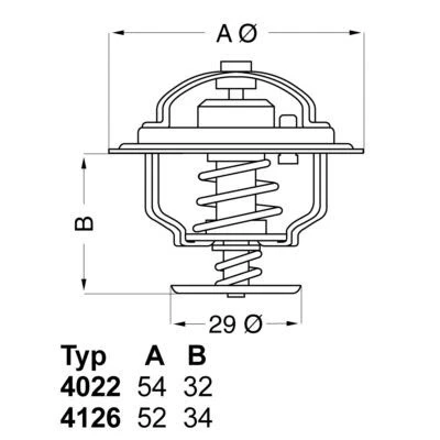 Bilde av WAHLER 4126.88 Termostat 88 TOYOTA: HIACE 1 Kasten
