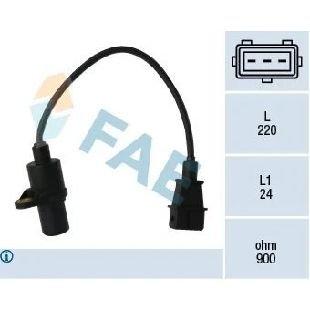 Bilde av Turtallssensor, motormanagement, hyundai accent i, sedan, sedan ii, coupe lantra kombi 39180 2