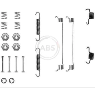 Bilde av Tilbehørsett, bremsesko, Bakaksel citroën, peugeot, renault OE 4210651, 7700651000, 95706510