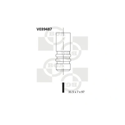 Bilde av Utløpsventil audi, ford, seat, skoda, vw OE 028109611G, 1049788, 28109611G
