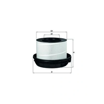 Bilde av MAHLE ORIGINAL LX 814/1 Luftfilter 336,0 520,5, 406 Filterinnsats MERCEDES BENZ: ATEGO, IVECO: Stralis, MAN: L 2000