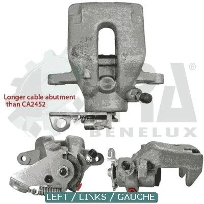 Bilde av ERA Benelux BC53870 Bremsecaliper venstre bakaksel PEUGEOT: Partner I Combispace, Van, CITROËN: Berlingo / First