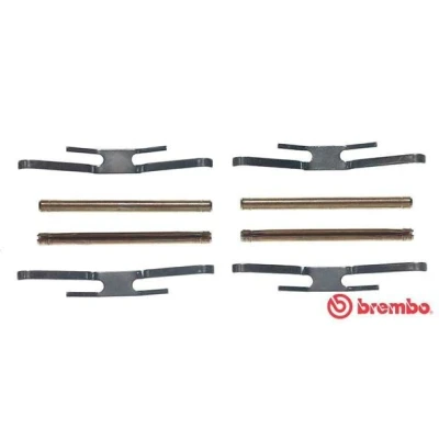 Bilde av BREMBO A 02 293 Tibehørsett, skivebremse belegg OPEL: Rekord E1 Sedan, Stasjonsvogn, Manta B Sedan