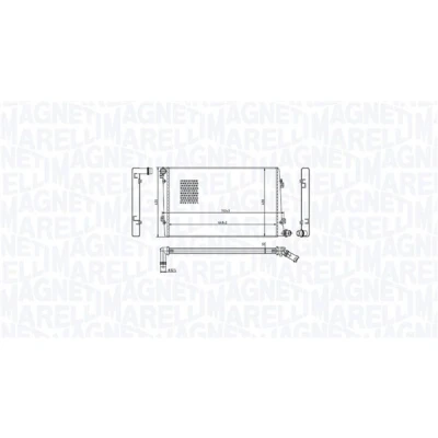Bilde av MAGNETI MARELLI 350213218100 Radiator for kjøretøy med vanlig gir 648 408 32 Kjøleribber loddet VOLKSWAGEN: Touran I, Passat B6 Variant, Caddy 3