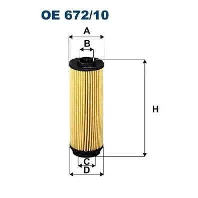 Bilde av FILTRON OE 672/10 Oljefilter Filterinnsats BMW: 1 Hatchback, 3 Sedan, Touring, TOYOTA: Supra V
