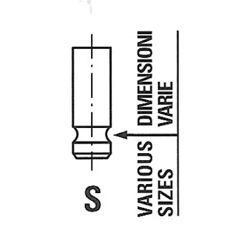 Bilde av GIEFFE 2267 Eksosventil 28mm ventilsete m/stellit belegg