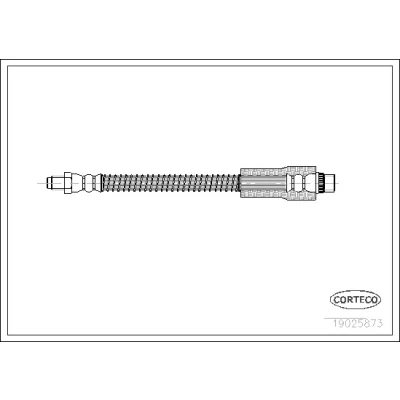 Bilde av CORTECO 19025873 Bremseslange framaksel 305 PEUGEOT: 206 Hatchback