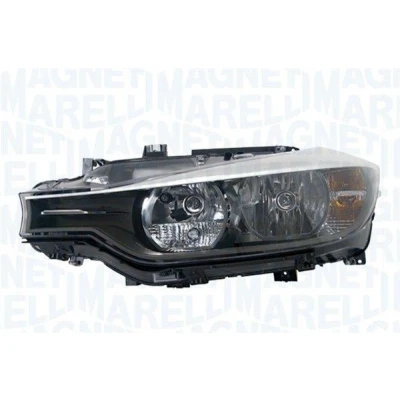 Bilde av MAGNETI MARELLI 719000000059 Frontlykter venstre H7/H7, PW24W, PY21W, H6W Halogen for høyrekjøring med lyspære BMW: 3 Sedan