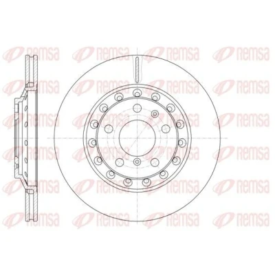 Bilde av REMSA 61155.10 Bremseskiver bakaksel 310, 310 22 5 ventilert AUDI: A8 D3