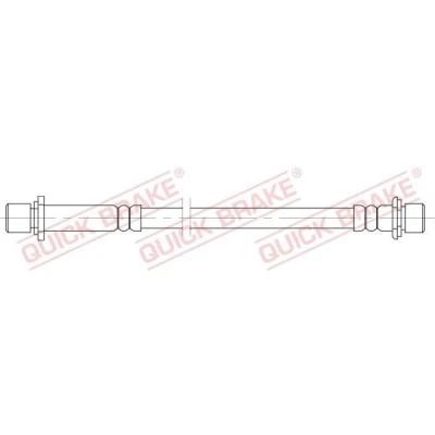 Bilde av QUICK BRAKE 25.080 Bremseslange 297 M10x1 TOYOTA: Land Cruiser Prado 120