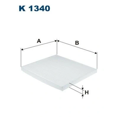 Bilde av FILTRON K 1340 Kupéfilter Partikkelfilter 225 253 20 HYUNDAI: Santa FE 3, Grand Fé, Grandeur, KIA: Optima / K5 Sportswagon,