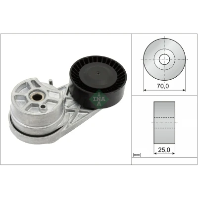 Bilde av INA 534 0725 10 Spennarm, kilerem med ribber FORD: Transit Custom V362 Van