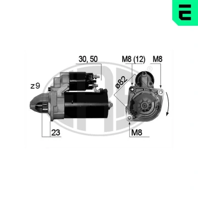 Bilde av ERA 220663A Starter 12 2,5 9 FIAT: Ducato III Flatvogn lastebil / Chassis, II lastebil/Chassis, Minibuss