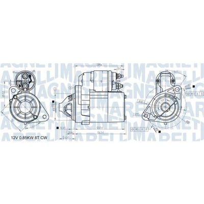 Bilde av MAGNETI MARELLI 063721307010 Starter 12 0,8 8