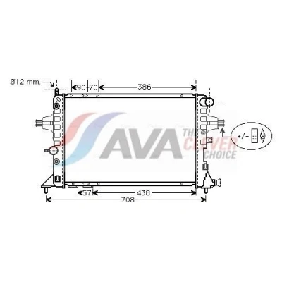 Bilde av PRASCO OLA2329 Radiator Aluminium 605 359 42 Kjøleribber satt sammen mekanisk OPEL: Zafira A, Astra G Sedan