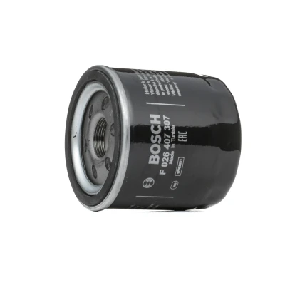 Bilde av BOSCH F 026 407 307 Oljefilter M 22 x 1,5 med en retursperreventil Påskruingsfilter FORD: Mondeo 5 Kombi, 5, Galaxy Mk3 MPV, FORD USA: Edge Mk2