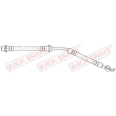 Bilde av QUICK BRAKE 58.865 Bremseslange 250, 175 TOYOTA: Yaris II Hatchback