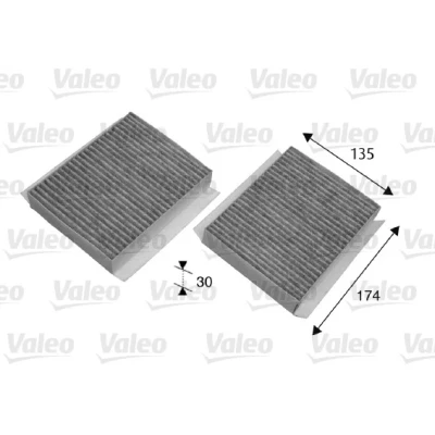 Bilde av VALEO CLIMFILTER PROTECT 698747 Kupéfilter Karbonfilter 174, 174 ALFA ROMEO: 147, GT, 156 Sportwagon