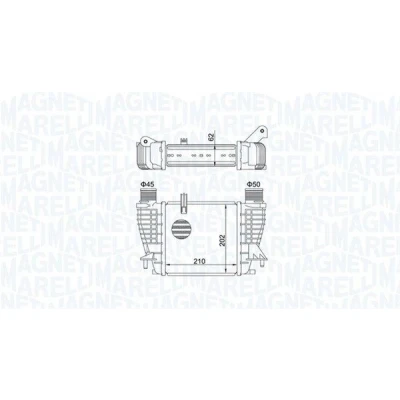 Bilde av MAGNETI MARELLI 351319204710 Ladeluftkjøler
