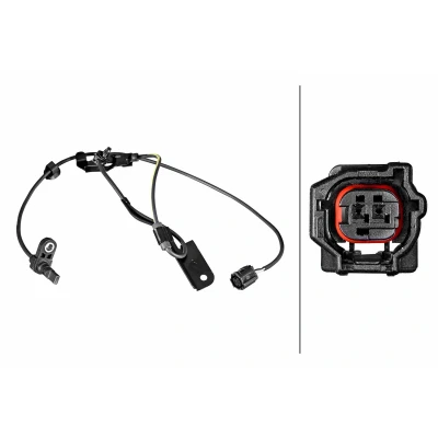 Bilde av HELLA 6PU 358 217 441 ABS Sensor med klammer Hall prinsipp 2 1103 TOYOTA: RAV4 III SUV
