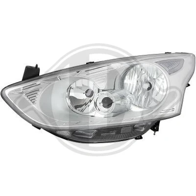 Bilde av DIEDERICHS 1476083 Frontlykter venstre H15, H7 med motor for høydejustering hovedlys