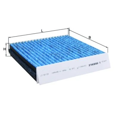 Bilde av MAHLE ORIGINAL LAO 96 Kupéfilter Karbonfilter, med antiallergisk virkning, antibakteriell effekt 208,0 201 40,0 CST4624 SMART: Fortwo I Coupé
