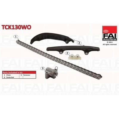 Bilde av FAI AutoParts TCK130WO Registerkjedesett uten tetning, tannhjul simplex, Boltkjede FORD: Transit Mk6 Flatvogn lastebil/Chassis