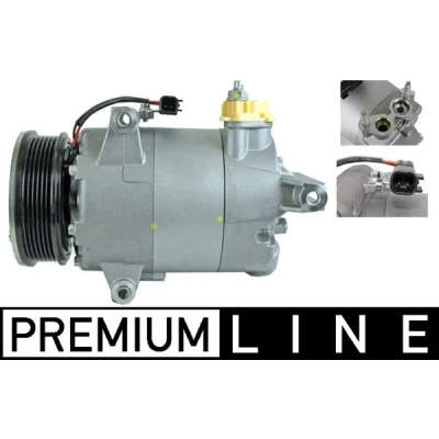 Bilde av MAHLE ORIGINAL ACP 1387 000P Kompressor 7VS19ic 12 PAG 46 YF R 1234yf, 134a med tetningsring uten oljeutslippsskrue