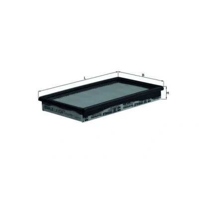 Bilde av MAHLE ORIGINAL LX 1047 Luftfilter 33,5 168 267,5, 267,5 Filterinnsats FORD: FIESTA 4