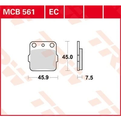 Bilde av TRW Organic Allround MCB561 Bremseklosser