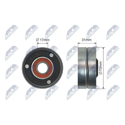 Bilde av Styrerulle kilerem, audi a8 d3, vw phaeton, touareg, 077 903 133 F, G, 077903133F, 077903133G
