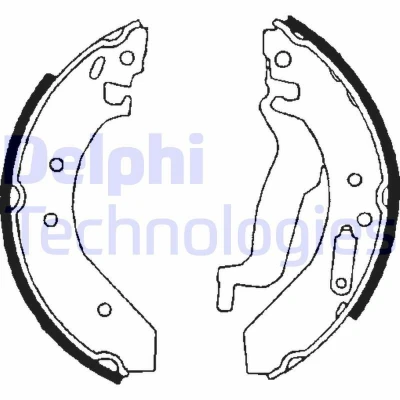 Bilde av DELPHI LS1645 Bremsesko 203 38
