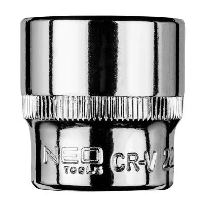 Bilde av NEO TOOLS 08 182 Pipenøkkelinnsats 3/8 22 mm Krom vanadium stål sekskant