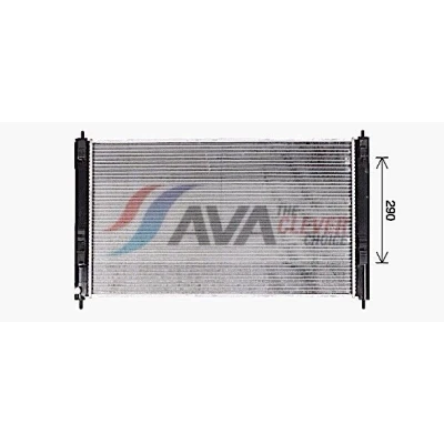Bilde av AVA COOLING SYSTEMS MT2276 Radiator Aluminium 700mm 408mm 16mm uten ekspansjonstank Kjøleribber loddet