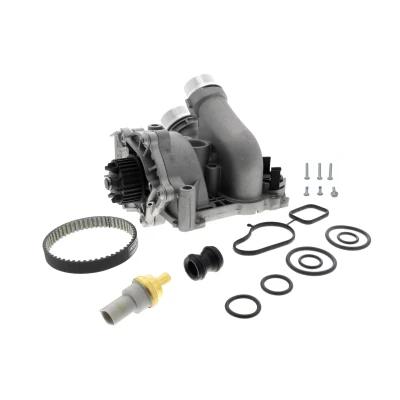 Bilde av VEMO V15 99 2114 1 Vannpumpe + Registerreimsett med tetning klammer, rem, flens, sensor, termostat VOLKSWAGEN: Passat B6 Variant